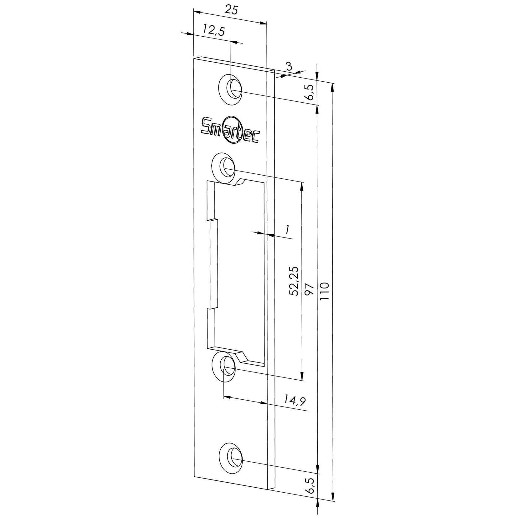 защелка электромеханическая smartec st sl133no